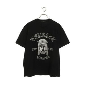 Versace 1a06895 Front Print T-shirt Men's L